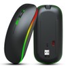 Wireless Mouse 2.4G Rechargeable USB Wireless Gaming Mouse with LED