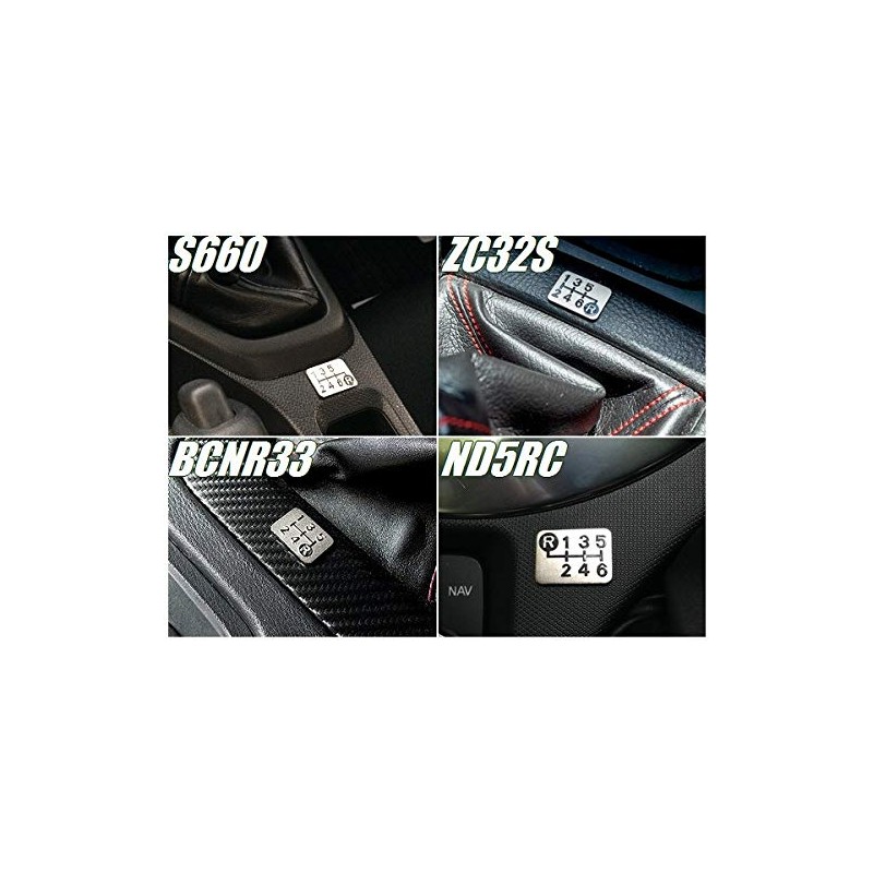 Tuningfan SPP-A002 Plated Shift Pattern Plate for Top Left Reverse
