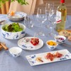 NARUMI 97154-23355 Milano Blue Plum Blossom Chintz Pattern Dinnerware Set,
