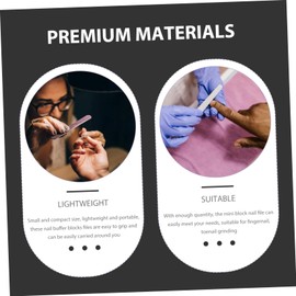 Healvian 50pcs Professional Manicure Tool Buffing Block Nail File Double-sided Nail Shiner Buffer Block