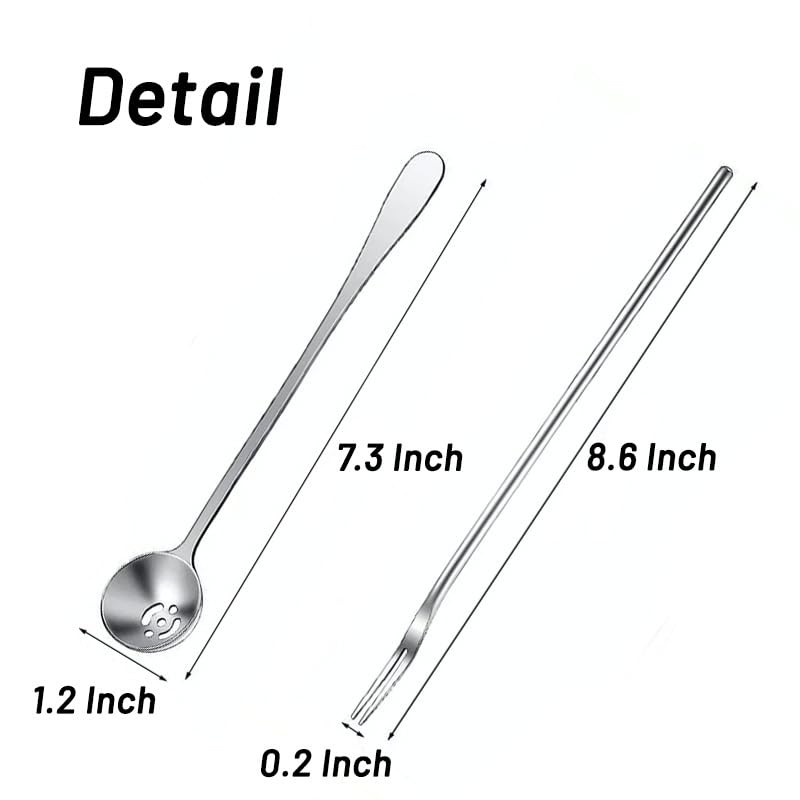 2 Pack Olive Spoon and Pickle Fork Set - 304