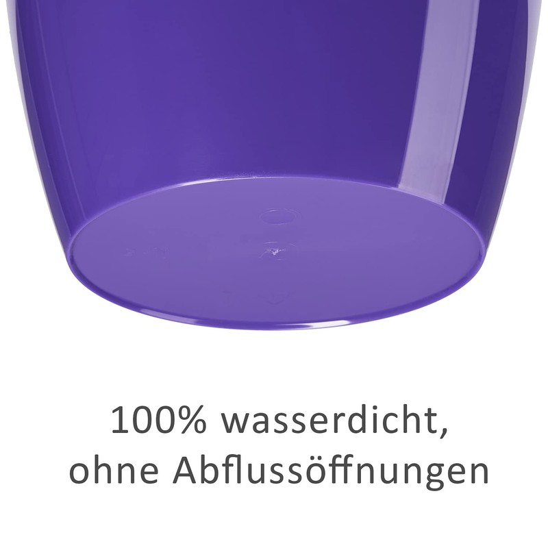 Tymar Pack of 2 Round Shape Planter (Purple, Diameter 14