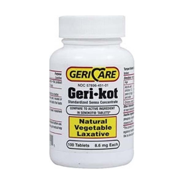 Gericare Geri-kot Natural Vegetable Laxative-100 Tablets by Geri-Care