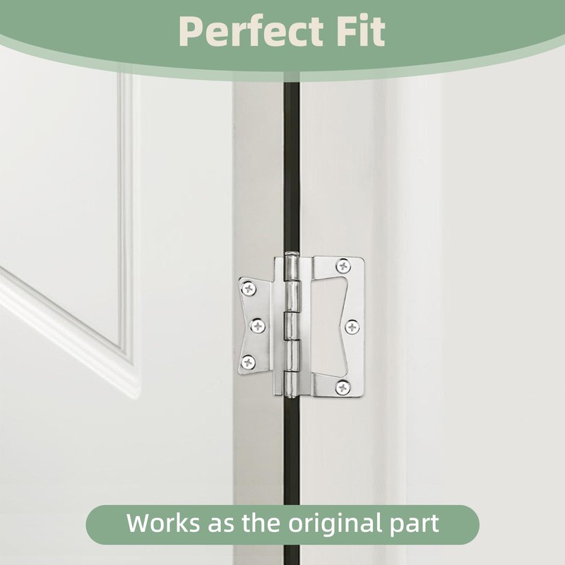 Non-Mortise Butterfly Hinges 4 Pack Heavy-Duty