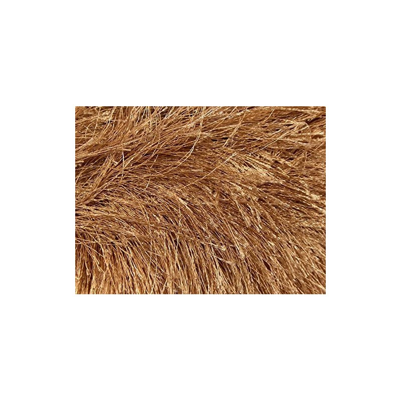 Light Brown Extra Long Eyelash Yarn Ice Luxurious Fun Fur