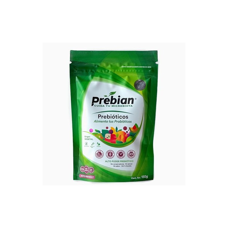 Prebian, Prebióticos, Alimenta tus Probióticos, Fortalece la Microbiota intestinal, Favorece