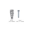CONFAST Zinc Self-Drilling Drywall/Hollow-Wall Anchor Kit, 100 Pieces (50#8 Anchors+50