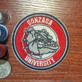 Unbranded Gonzaga Patch Bulldogs Zags College Sport Basketball Embroidered Iron On 3"