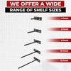 Set of 4 Floating Shelf Brackets Heavy Duty (1/4 inch