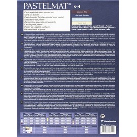 Clairefontaine 96110C Pastelmat Pad (Card for Pastel), 18x24cm, Dark, Light Blue, Wine, Sand, 18 x 24 cm, Assorted Colours