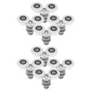 TEHAUX 8pcs Shower Door Rollers Dual Wheel Sliding Glass Hardware