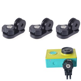 Action Mount® - 3 pc Universal Conversion Adapter Set for Sony Cam, Xiaomi, or GoPro. Has Camera Screw (1/4-Inch 20), Easily Connect Action Camera to GoPro Style Accessories. (3pcs Camera Adapters)