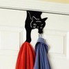 EatingBiting Lucky Black Cat Hooks Over The Door Hook for