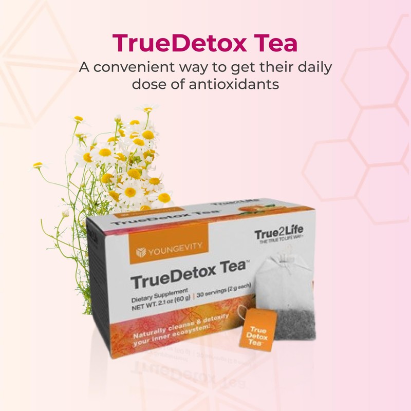 Youngevity True2Life True Detox Tea 30 Ct Box - Gentle
