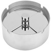 High grade Stainless Steel Wind proof Round Revolving Ashtray with