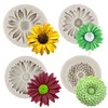 Sijiangmold - Moldes de silicona para flores de crisantemo, margaritas,