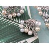 Alilang Women's Classy Multi Color Faux Pearl Clear Rhinestone Crystal