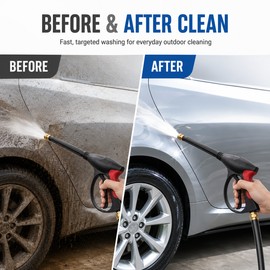 Pressure Washer Spray Gun for Car Cleaning – Adjustable Wand with Quick-Connect Tips for Outdoor Washing