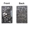 Cool Skull Lighter, Skeleton Lighter, Refillable Metal Lighter with Wheel