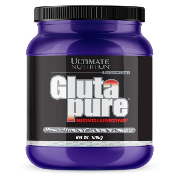 Ultimate Nutrition Glutapure 5000mg Biovolumizing, Muscle Recovery Supplements with L-Glutamine, Amino Acid Powder for Immune Function, 1000g Powder, 200 Servings