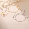 UNIFT Hand Chain Bracelets for Women Set Stainless Steel Adjustable