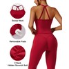 RXRXCOCO Cross Back Workout Sets for Women 2 Piece Padded
