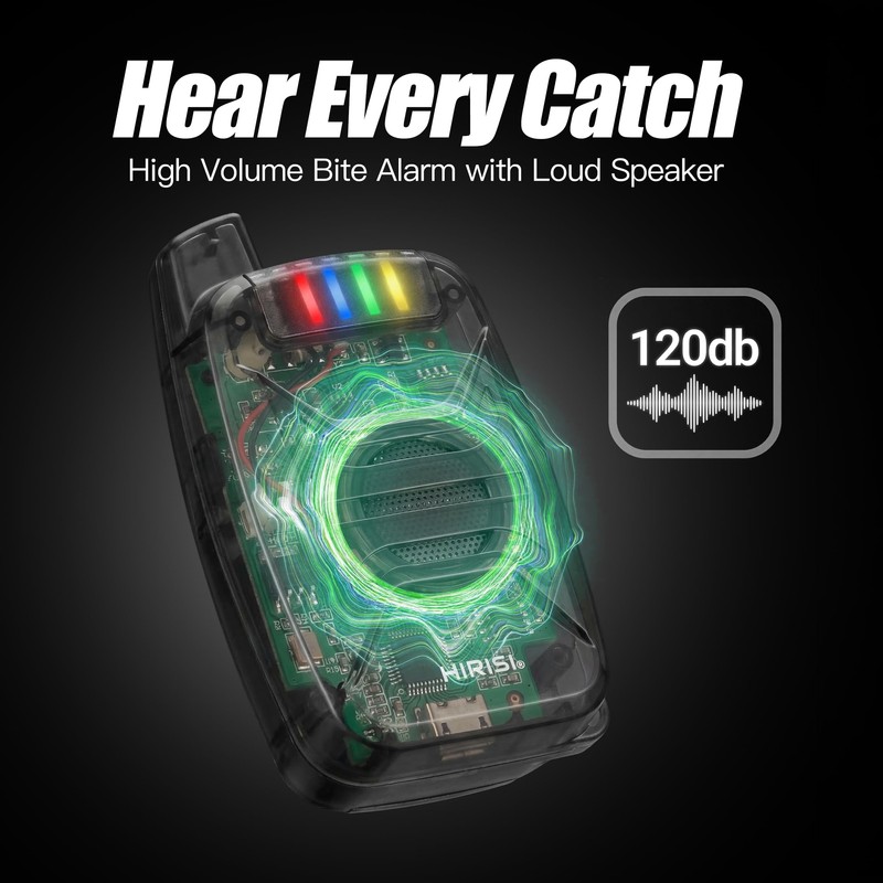 Waterproof Wireless Carp Fishing Bite Alarm Set with Snag Ear