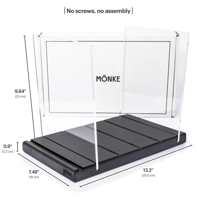 MÖNKE Premium Vinyl Record Holder - a Mid-Century Style Record