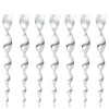 12 Pack 12 Inches Silver Wind Twisting Rods with Reflective