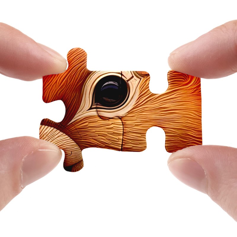 Flower Squirrel Puzzle for Adults 1000 Pieces, Cute Animal Jigsaw