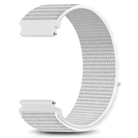 18mm Nylon Sport Bands Compatible with Garmin Venu 2S Watch Band Venu 3S/Vivoactive 4S/Vivomove 3S/Active S, Soft Breathable Quick Release Strap Wristband for Forerunner 255S Music/265S Women Men