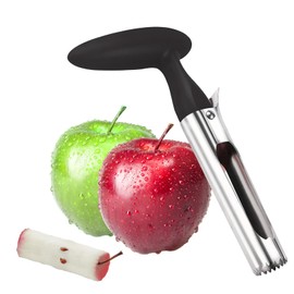 Apfelentkerner mit Griff,Praktischer Apfelstecher Küchenhelfer,Praktischer Küchenhelfer,Praktischer Apfelkernausstecher,für Home & Küche (Schwarz)