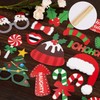 SAVITA 32 Pcs Christmas Photo Booth Props Kit Selfie Props