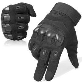 WTACTFUL Touch Screen Full Finger Gloves for Outdoor Airsoft Painball Motorcycle Cycling Motorbike Men Women Black M