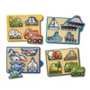Melissa & Doug Vehicles Wooden Mini – Puzzle Set with Storage and