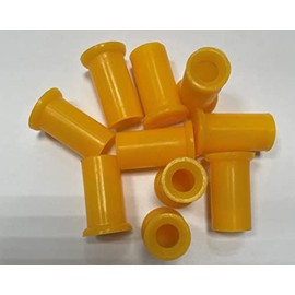 dexierp Protection Force Easy Cap For OD 8.5mm 11/32 Inch (Pack of 10) Ribp Tube Expanded Tube Openning Long Tube Pipe Post End Cover Screw Thread Protectors Elastic Rubber