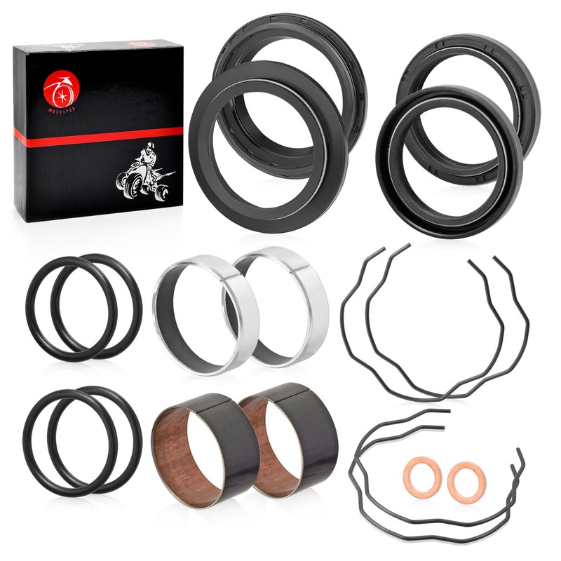 MOTO1988 Fork Bushing Dust Oil Seals Kit For Kawasaki Ninja