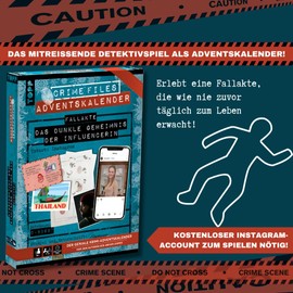Crime Files - Fact Files: Deadly Influencer Challenge The Crime Advent Calendar with Live Story on the Internet: Investigate and Puzzle - with Realistic Evidence for 24 Days
