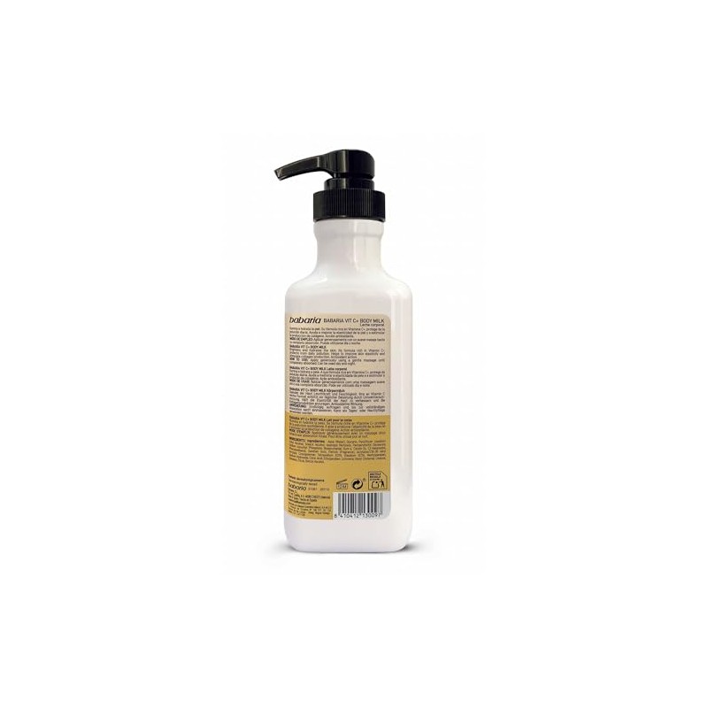 Babaria Leche Corporal Vitamina C, Blanco, 500 ml