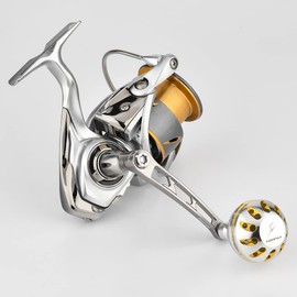 GOMEXUS 1.5 inches (38 mm) Power Reel Handle Knob for Daiwa Type S, Shimano Type A Reels, 18 Freams LT, 20 Luvius LT, Aluminum