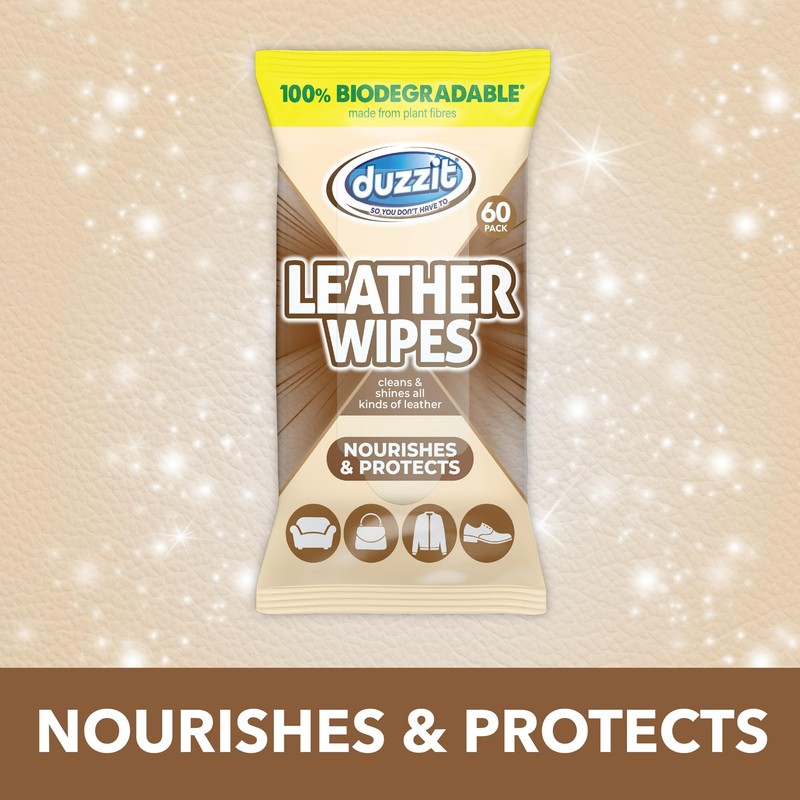 Duzzit Leather Wipes - Nourishes & Protects | 100% Biodegradable