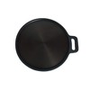 Highkind Cast Iron Dosa Tawa 12 inches Single Handle Pre-Seasoned,