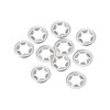 sourcing map M7 Washer 6.5mm I.D. 15mm O.D. Internal Tooth