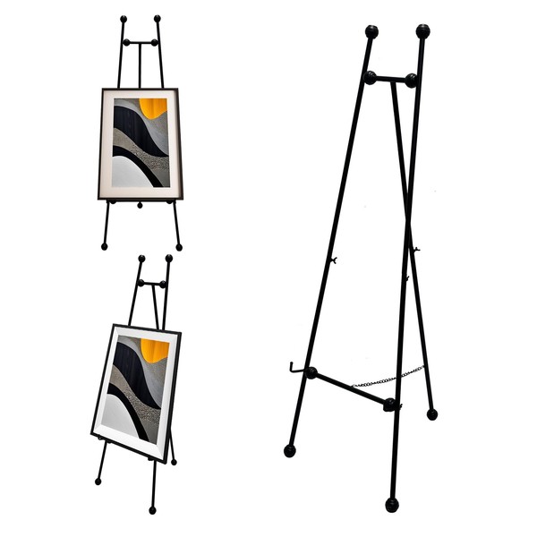 58 Inch Floor Easels for Display Wedding Sign,Iron Adjustable Arts