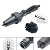 MASO H842919 Wheel Cleaning Brushes Water-driven Rotating Washing Brushes for