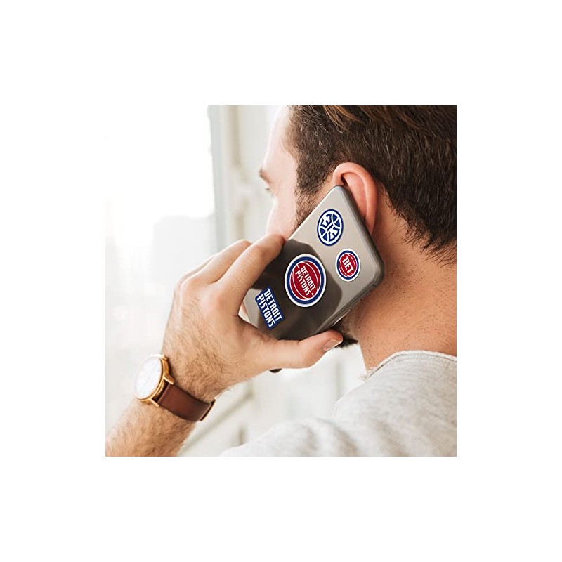 Fanmats 63215: Detroit Pistons 12 Count Mini Decal Sticker Pack