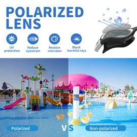 ZIONOR Kids Swim Goggles, G1MINI Polarized Swimming Goggles Comfort for Age 6-14, UV Protection Anti-Fog Adjustable Strap Fit for Child Boys Girls (White Smoke)