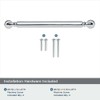 khtumeware 10-Pack Polished Chrome Heavy-Duty Solid Cabinet Pulls, 5 Inch