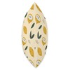 Vitamin F Lemons Pattern Yellow Fruit Citrus Design Throw Pillow,
