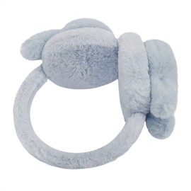 Kids' Girls' Lovely Plush Earmuff Thermal Ear Cover With Glittering Rabbit Ears Soft Velvet Ear Muff Warmer Wrap Winter for Children (Grey Rabbit)